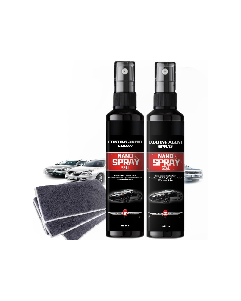 2 x Spray Nano pentru masina cu acoperire rapida, 50 ml fiecare